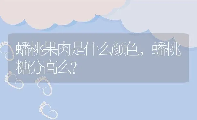 蟠桃果肉是什么颜色,蟠桃糖分高么？ | 养殖科普