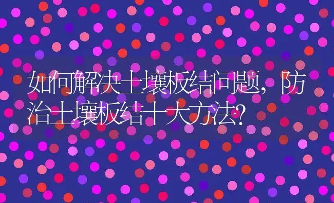 如何解决土壤板结问题,防治土壤板结十大方法？ | 养殖科普