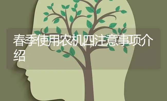 春季使用农机四注意事项介绍 | 养殖知识