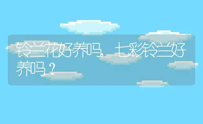 铃兰花好养吗,七彩铃兰好养吗？ | 养殖学堂