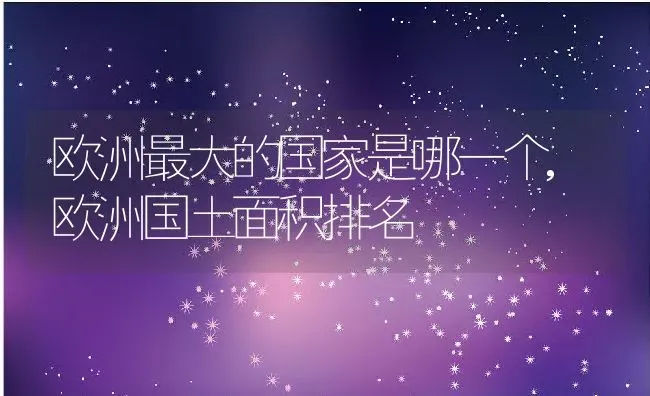 欧洲最大的国家是哪一个,欧洲国土面积排名 | 养殖学堂