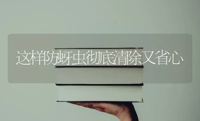 这样防蚜虫彻底清除又省心 | 养殖技术大全