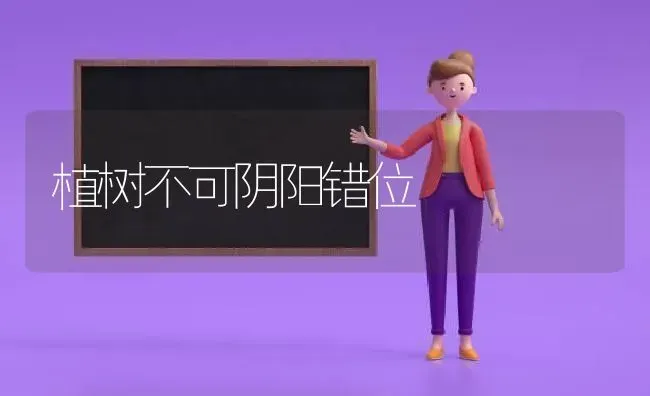 植树不可阴阳错位 | 养殖技术大全