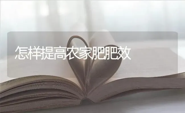 怎样提高农家肥肥效 | 养殖技术大全