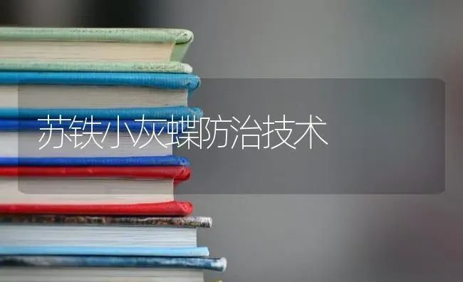 苏铁小灰蝶防治技术 | 养殖技术大全