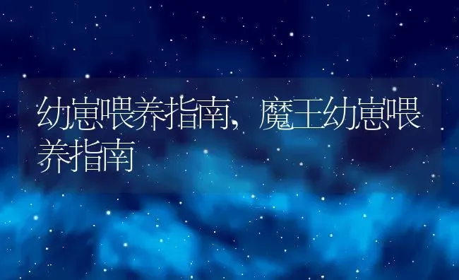 幼崽喂养指南,魔王幼崽喂养指南 | 养殖资料