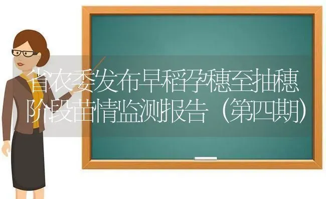 省农委发布早稻孕穗至抽穗阶段苗情监测报告(第四期) | 养殖知识