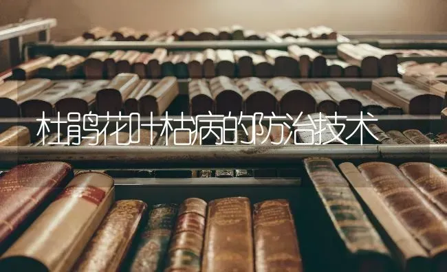 杜鹃花叶枯病的防治技术 | 养殖技术大全