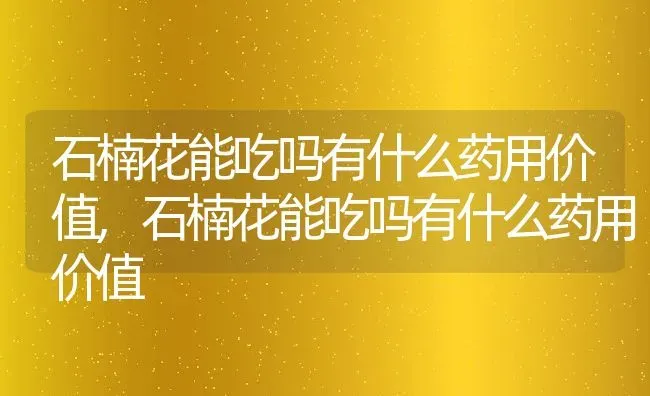 石楠花能吃吗有什么药用价值,石楠花能吃吗有什么药用价值 | 养殖科普