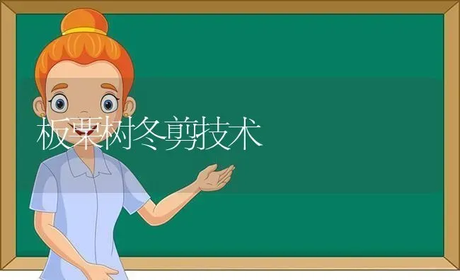 板栗树冬剪技术 | 养殖技术大全