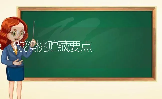 猕猴桃贮藏要点 | 养殖知识