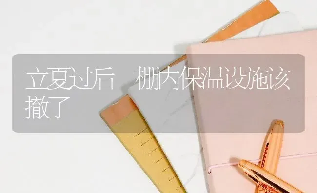 立夏过后 棚内保温设施该撤了 | 养殖技术大全