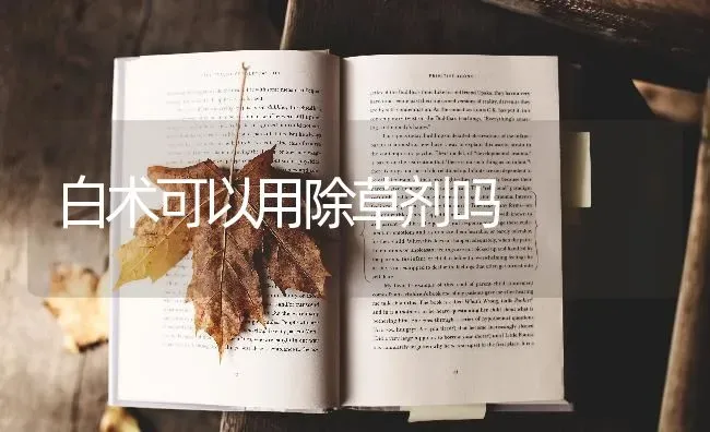 白术可以用除草剂吗 | 养殖技术大全