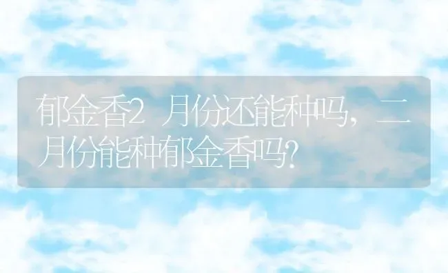 郁金香2月份还能种吗,二月份能种郁金香吗？ | 养殖学堂