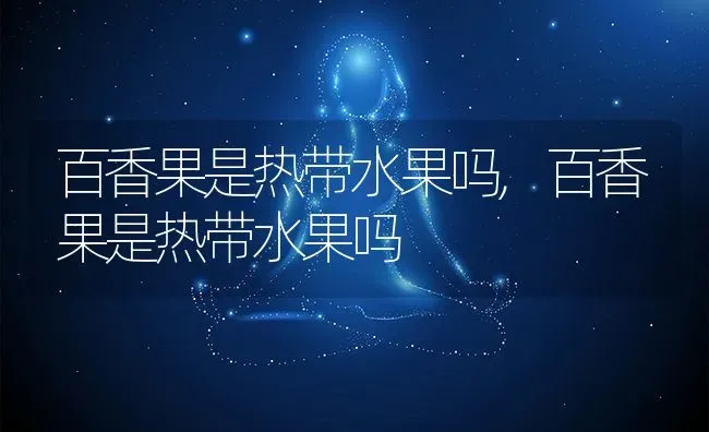 百香果是热带水果吗,百香果是热带水果吗 | 养殖科普