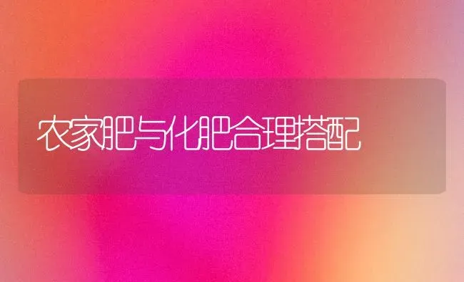 农家肥与化肥合理搭配 | 养殖技术大全