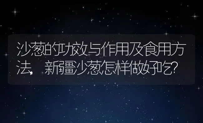 沙葱的功效与作用及食用方法,新疆沙葱怎样做好吃？ | 养殖科普