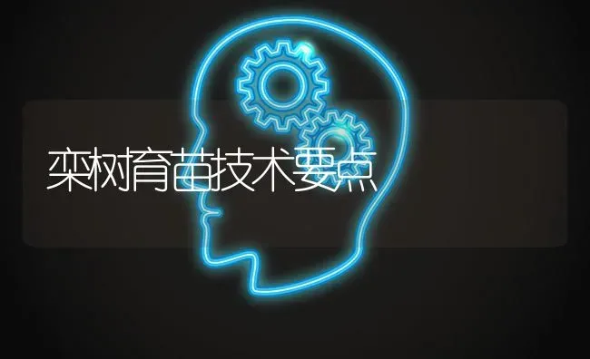 栾树育苗技术要点 | 养殖技术大全
