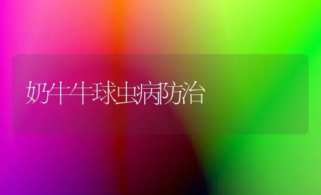 奶牛牛球虫病防治 | 养殖技术大全