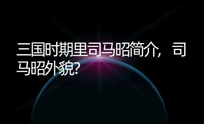 三国时期里司马昭简介,司马昭外貌？ | 养殖科普