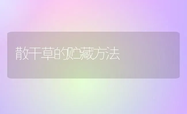 散干草的贮藏方法 | 养殖知识