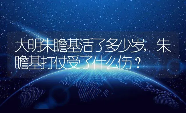 大明朱瞻基活了多少岁,朱瞻基打仗受了什么伤？ | 养殖科普