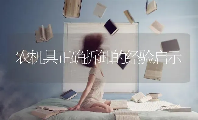 农机具正确拆卸的经验启示 | 养殖技术大全