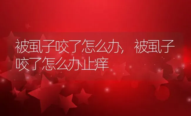 被虱子咬了怎么办,被虱子咬了怎么办止痒 | 养殖科普