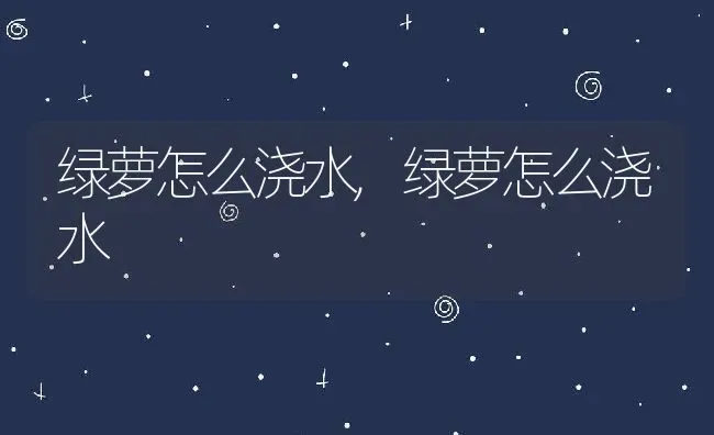 绿萝怎么浇水,绿萝怎么浇水 | 养殖科普