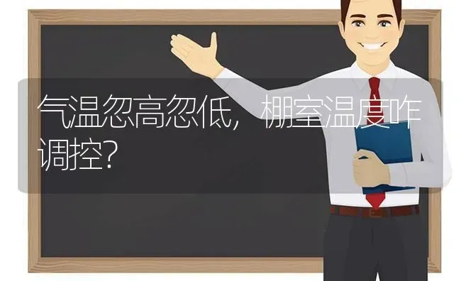 气温忽高忽低,棚室温度咋调控? | 养殖技术大全