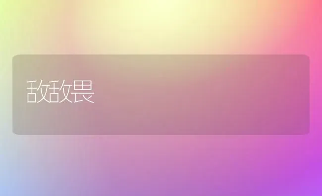 敌敌畏 | 养殖技术大全