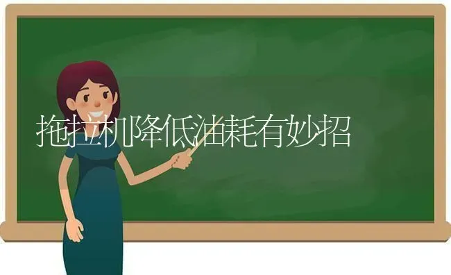 拖拉机降低油耗有妙招 | 养殖知识
