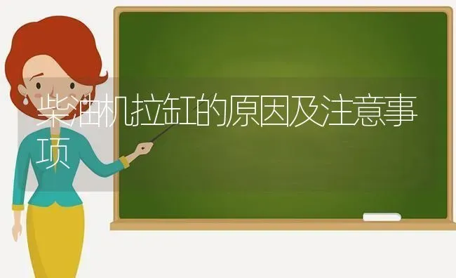 柴油机拉缸的原因及注意事项 | 养殖知识