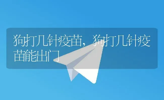 狗打几针疫苗,狗打几针疫苗能出门 | 养殖科普