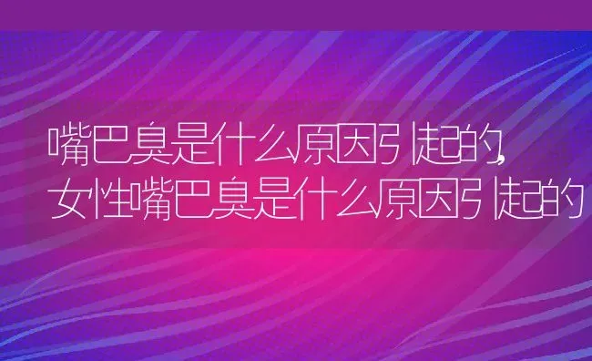 嘴巴臭是什么原因引起的,女性嘴巴臭是什么原因引起的 | 养殖科普