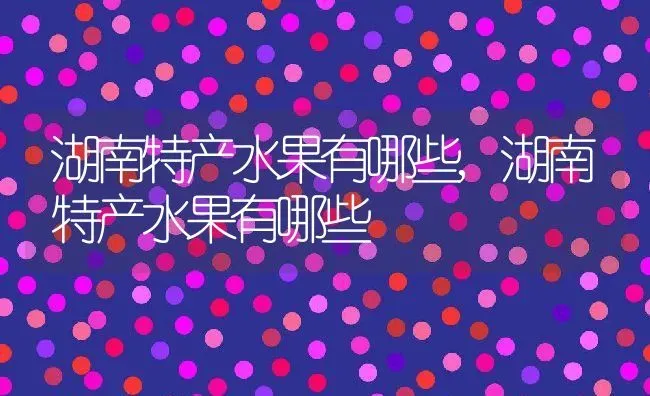 湖南特产水果有哪些,湖南特产水果有哪些 | 养殖科普