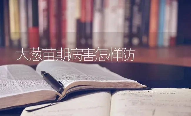 大葱苗期病害怎样防 | 养殖技术大全