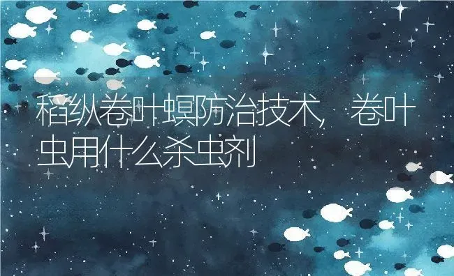 稻纵卷叶螟防治技术,卷叶虫用什么杀虫剂 | 养殖学堂