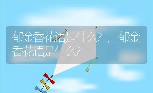 郁金香花语是什么?,郁金香花语是什么? | 养殖科普