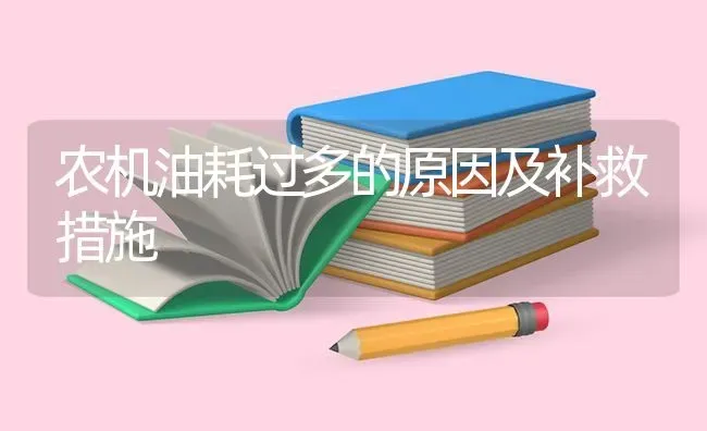 农机油耗过多的原因及补救措施 | 养殖知识