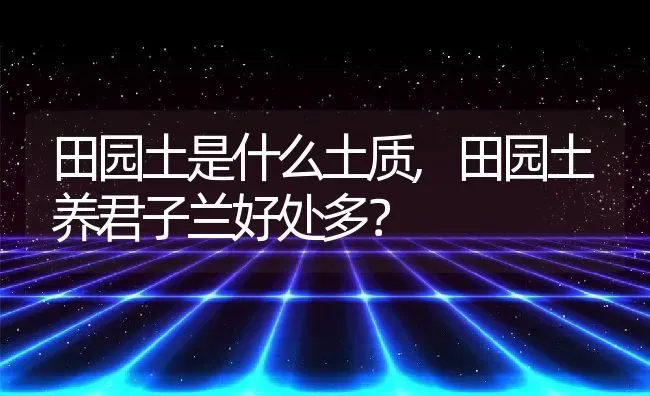 田园土是什么土质,田园土养君子兰好处多？ | 养殖科普