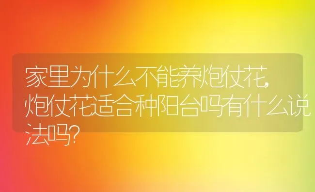 家里为什么不能养炮仗花,炮仗花适合种阳台吗有什么说法吗？ | 养殖学堂