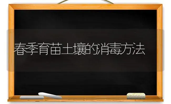 春季育苗土壤的消毒方法 | 养殖知识