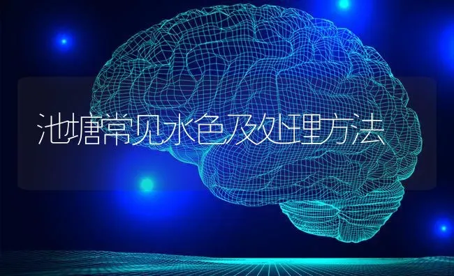 池塘常见水色及处理方法 | 养殖技术大全