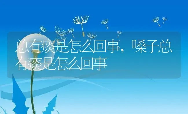 总有痰是怎么回事,嗓子总有痰是怎么回事 | 养殖科普
