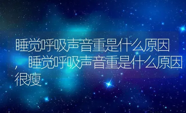 睡觉呼吸声音重是什么原因,睡觉呼吸声音重是什么原因很瘦 | 养殖科普