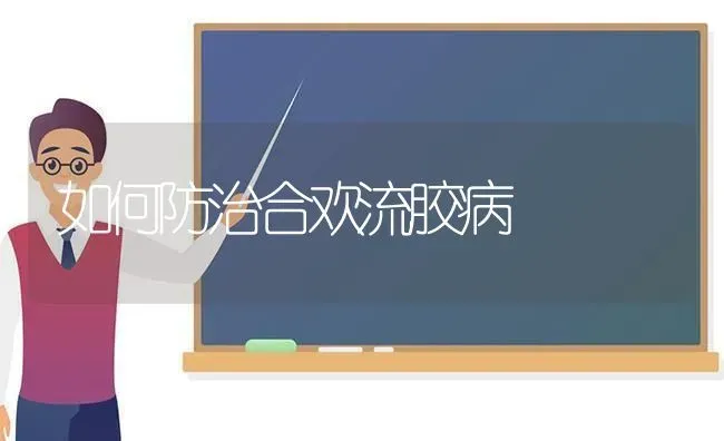 如何防治合欢流胶病 | 养殖知识