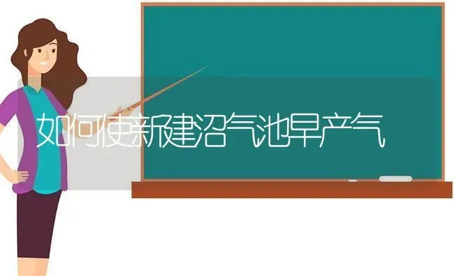 如何使新建沼气池早产气 | 养殖技术大全