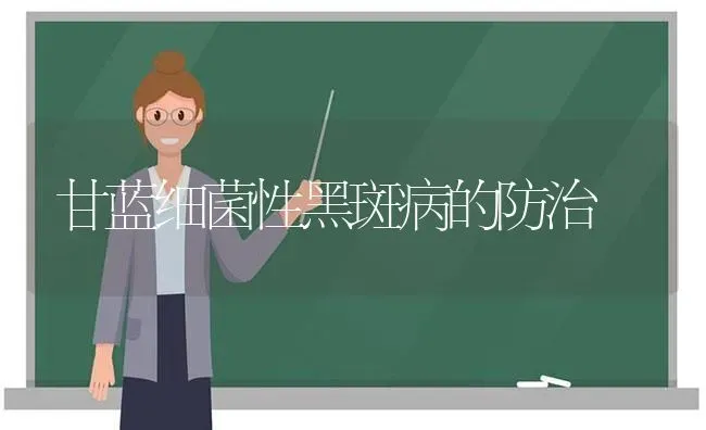 甘蓝细菌性黑斑病的防治 | 养殖技术大全