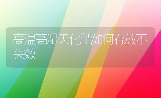 高温高湿天化肥如何存放不失效 | 养殖技术大全